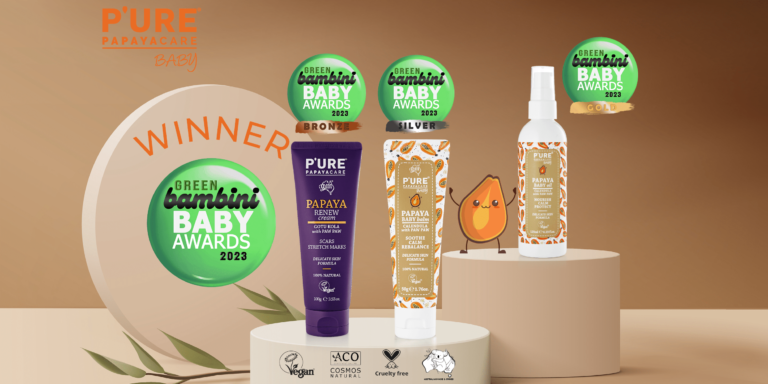 P’URE Papayacare Wins Global Bambini Baby Awards P’URE Papayacare Wins Global Bambini Baby Awards